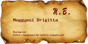 Meggyesi Brigitta névjegykártya